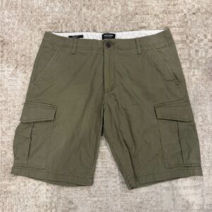 Jack & Jones Olive Cargo Shorts